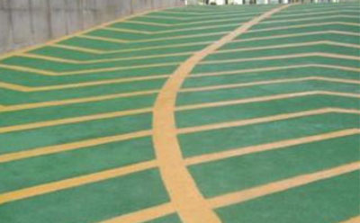 谢通门止滑车道材料